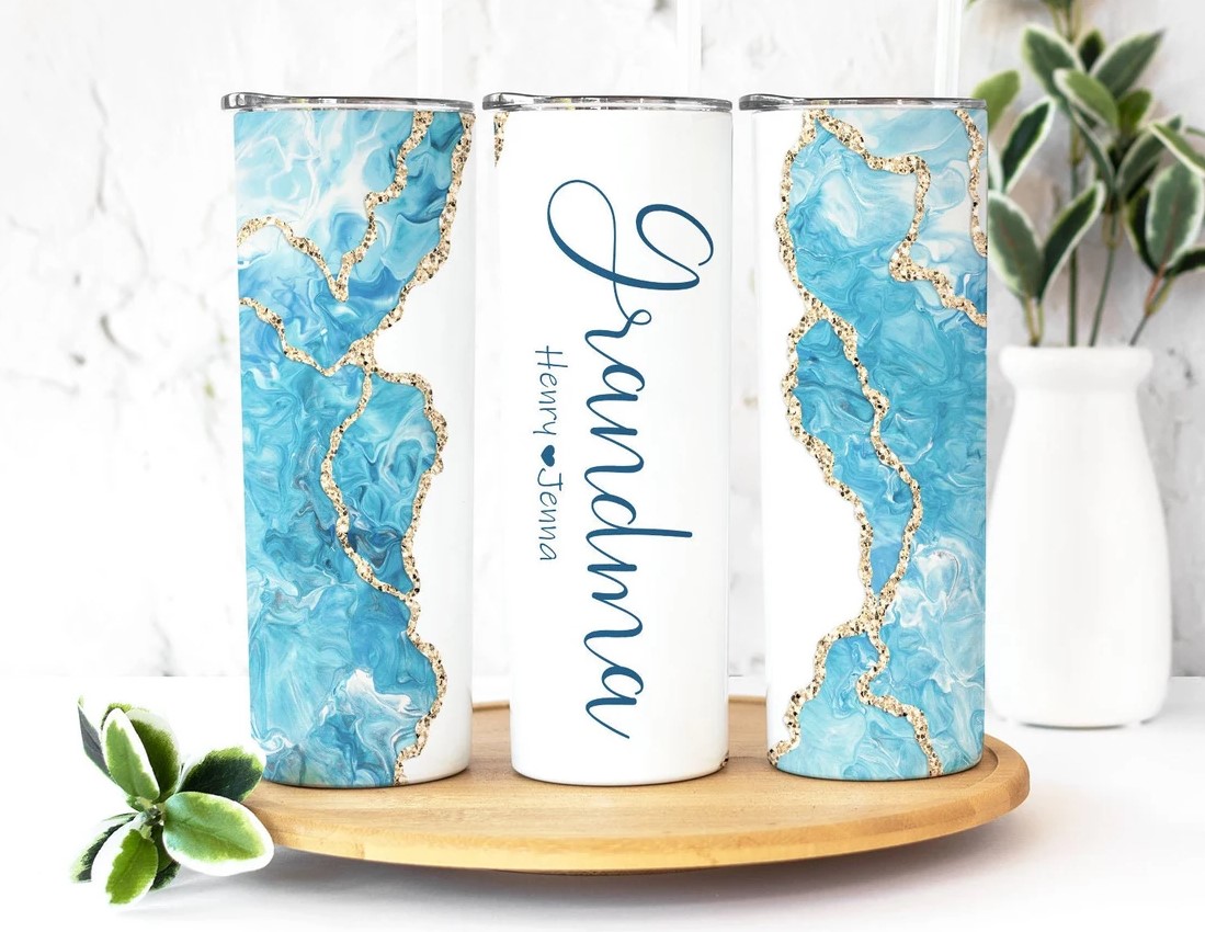 Peronalized Mom Tumbler With Kid Names Mom Tumbler Mom Tumbler With With Straw Lid Grandma Gift Grandmother Tumbler With Grandkids Names Mothers Day Gift Gift For Mom